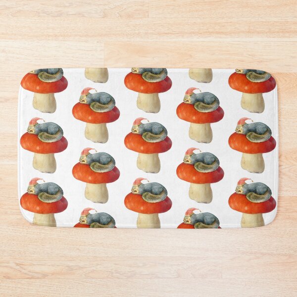 Item preview, Sleeping Squirrel on Mushroom designed and sold by catsclips.