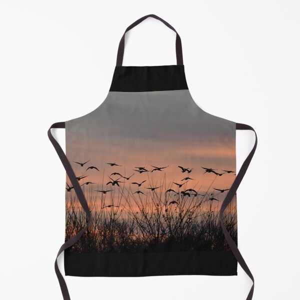 Item preview, Flock of Geese Flying Over Grass in a Field designed and sold by SEEphotos7171.