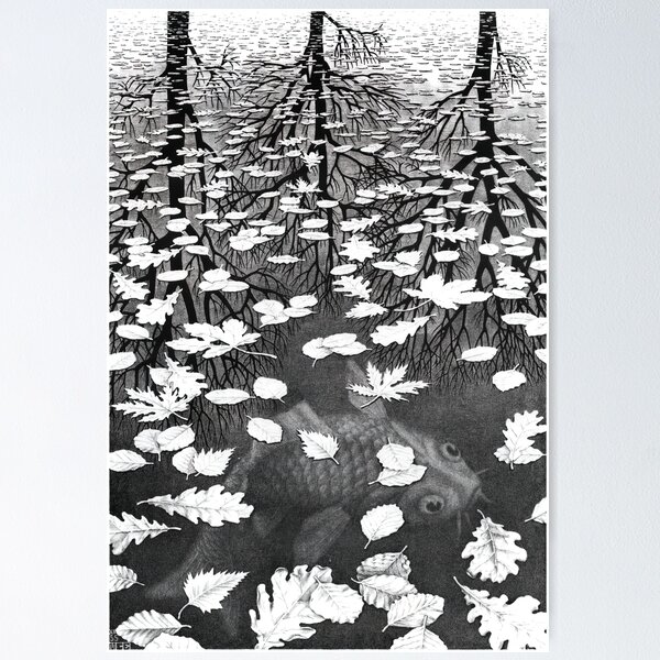 Item preview, maurits cornelis escher, m c escher paintings, m c escher artwork designed and sold by marti-oryo.