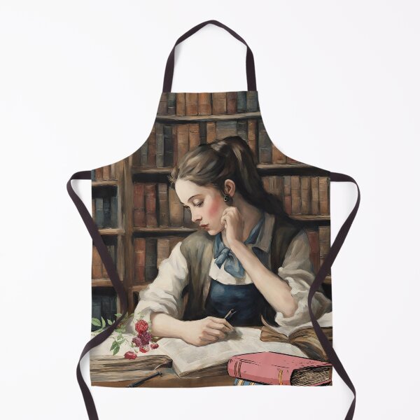 Item preview, Copy of Beautiful Girl In The Library With Floral designed and sold by Modern-Tropical.
