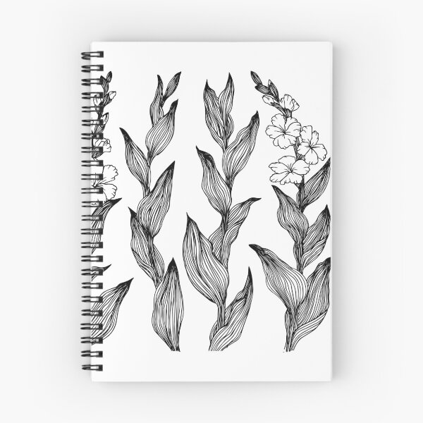 Item preview, Hand Drawn Holly Hocks designed and sold by ArtfulFreddy.