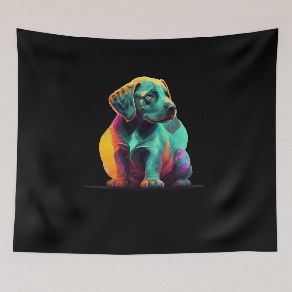Item preview, Art Dog Portrait Minimalist : A Simplified Canine Elegance in Brushstrokes designed and sold by ArtfulNook.