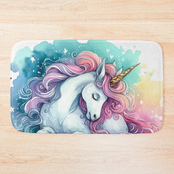 Item preview, Watercolor Painting of a Magical Rainbow Unicorn designed and sold by Star-Fragment.