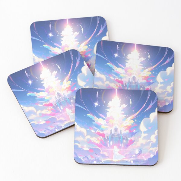 Item preview, Celestial Kingdom Angelic Figure Fantasy Landscape designed and sold by bubblegoth.
