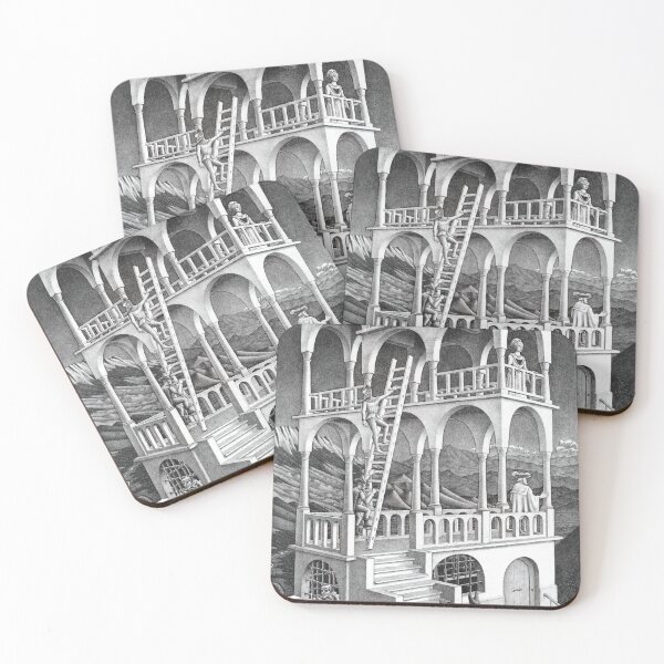 Item preview, maurits cornelis escher, m c escher paintings, m c escher artwork designed and sold by marti-oryo.