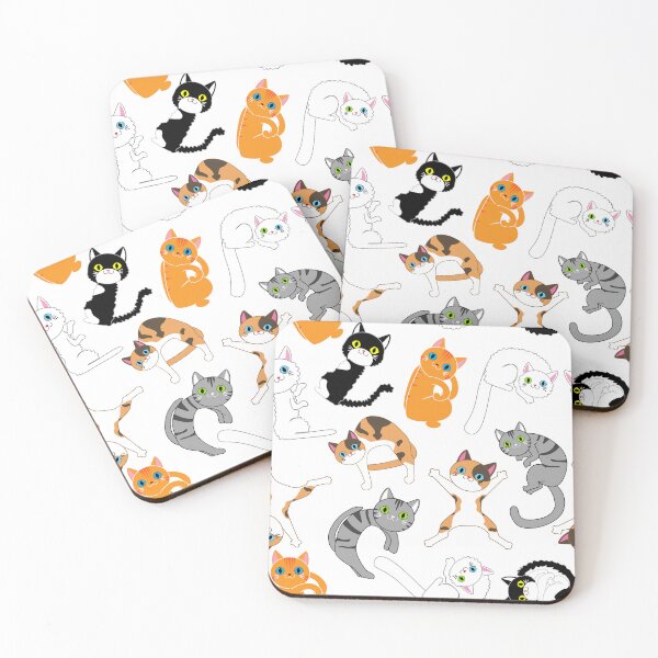 Item preview, cute cartoon cat pattern designed and sold by DarioCrow.