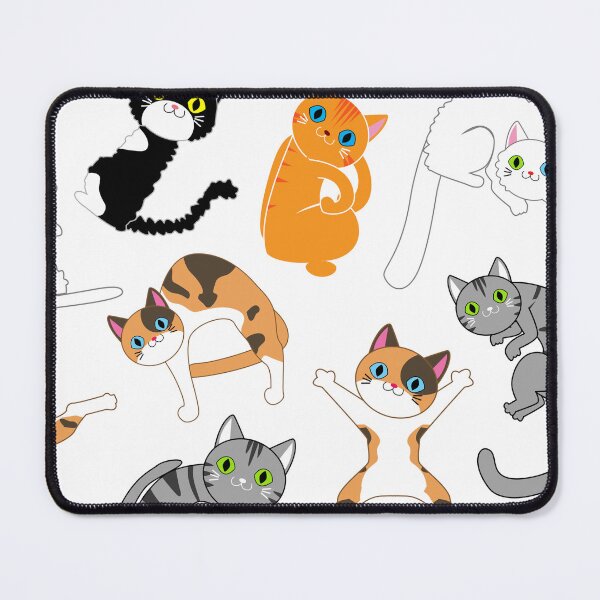 Item preview, cute cartoon cat pattern  designed and sold by DarioCrow.