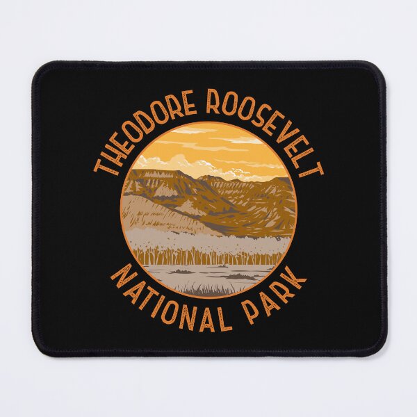 Item preview, Theodore Roosevelt National Park Retro Distressed Circle designed and sold by KrisSidDesigns.
