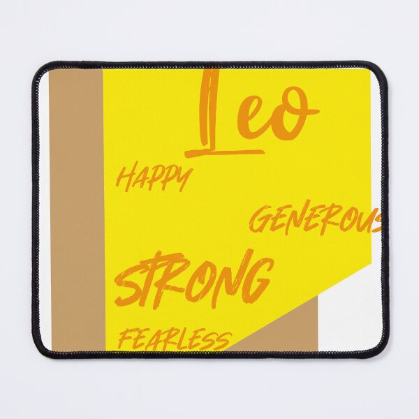 Item preview, Leo zodiac sign happy, generous, strong and fearless design designed and sold by Mario Cabrera.