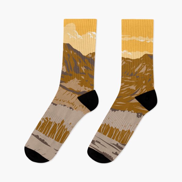 Item preview, Theodore Roosevelt National Park Illustration Travel Art Vintage designed and sold by KrisSidDesigns.