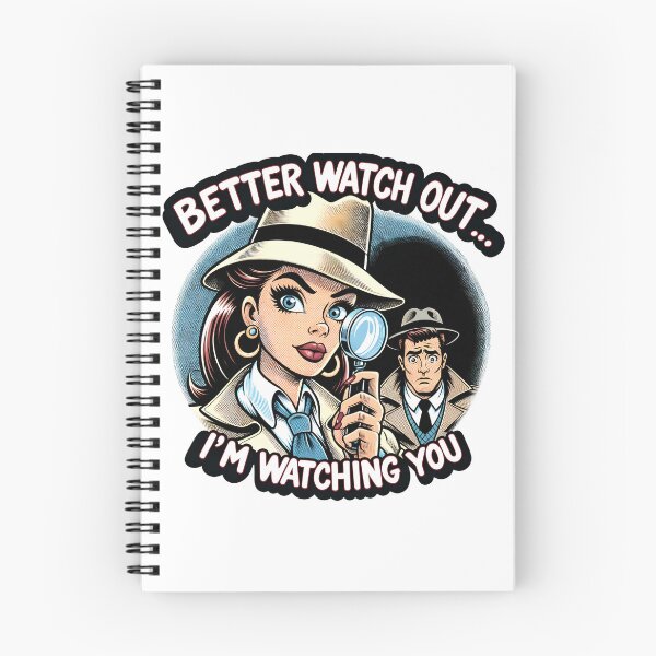 Item preview, Love's Watchful Eye - Comic Detective Design designed and sold by PapaMikeCrafts.