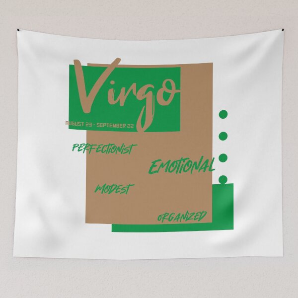 Item preview, Virgo zodiac sign perfectionist, modest, organized and emotional design designed and sold by Mario Cabrera.
