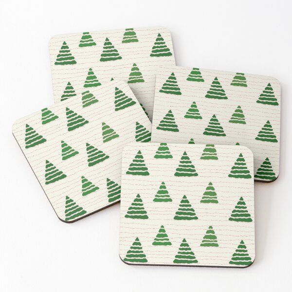 Item preview, Christmas trees with red beads strings pattern designed and sold by Zhirafa.