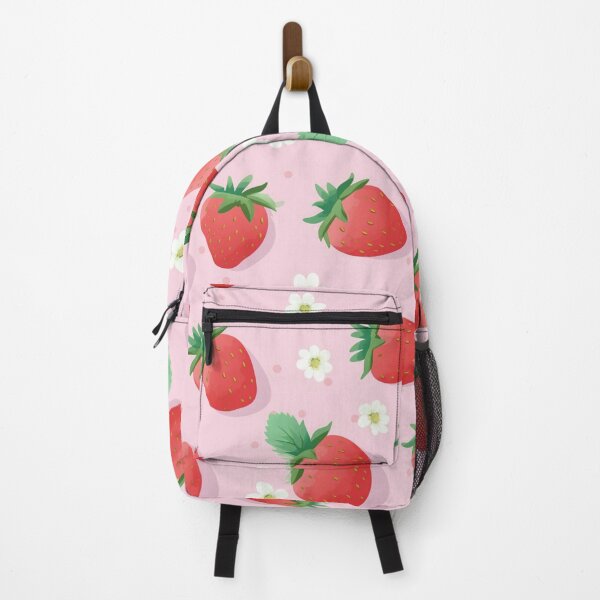 Item preview, Strawberry in seamless pattern and pink background. designed and sold by Whiteblueshop.