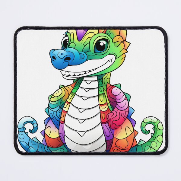 Item preview, Cute Colorful Crocodile Plush designed and sold by ObjCrea123.