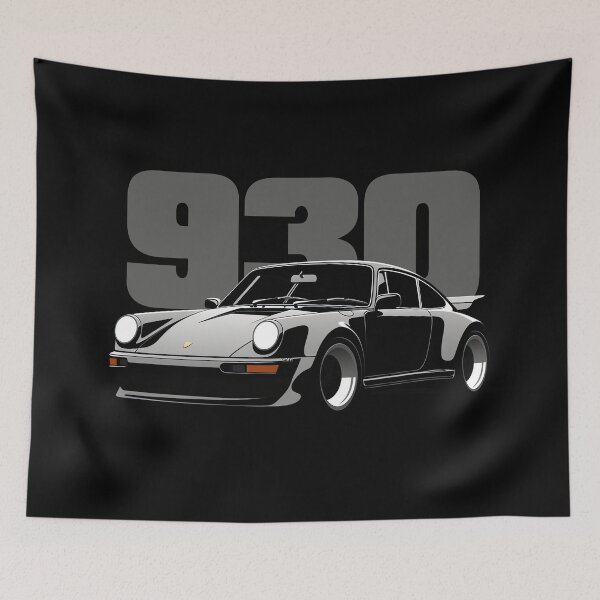 Item preview, Porsche 930 Illustration Black designed and sold by blackdogshop.