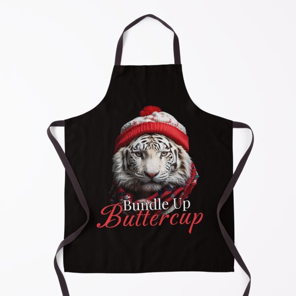 Item preview, White Tiger Bundle Up Buttercup designed and sold by TigerRoseStudio.