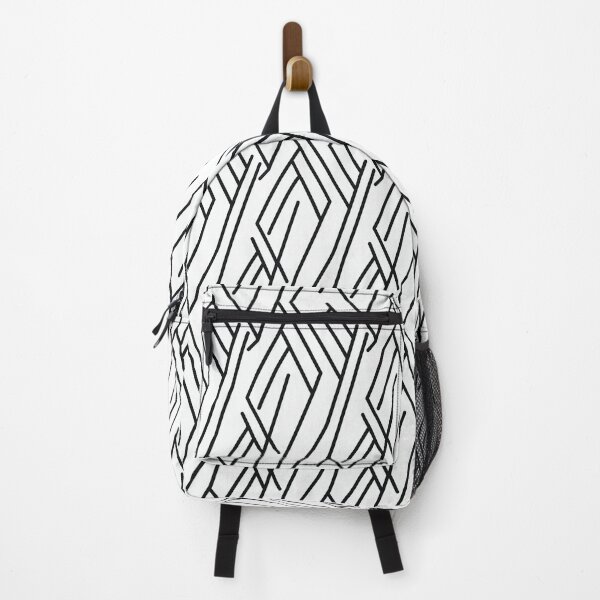 Item preview, Abstract lines pattern, black & white, modern pattern design designed and sold by ontano.