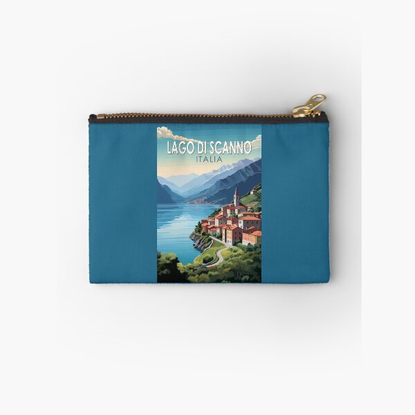 Item preview, Lago di Scanno Italia Travel Art Vintage designed and sold by KrisSidDesigns.