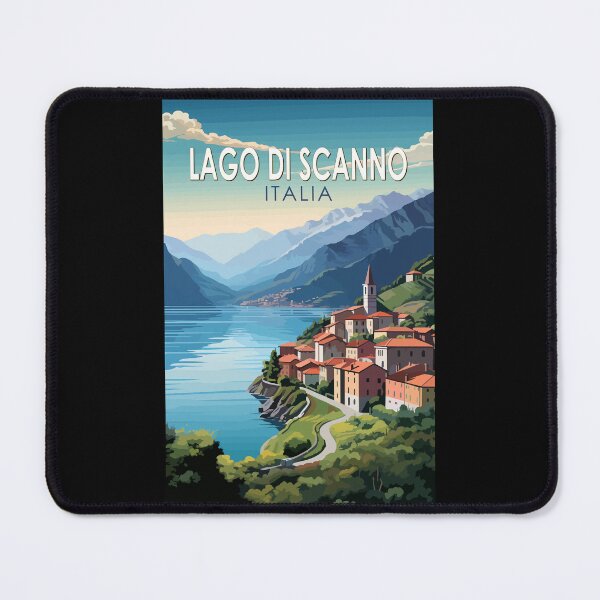 Item preview, Lago di Scanno Italia Travel Art Vintage designed and sold by KrisSidDesigns.