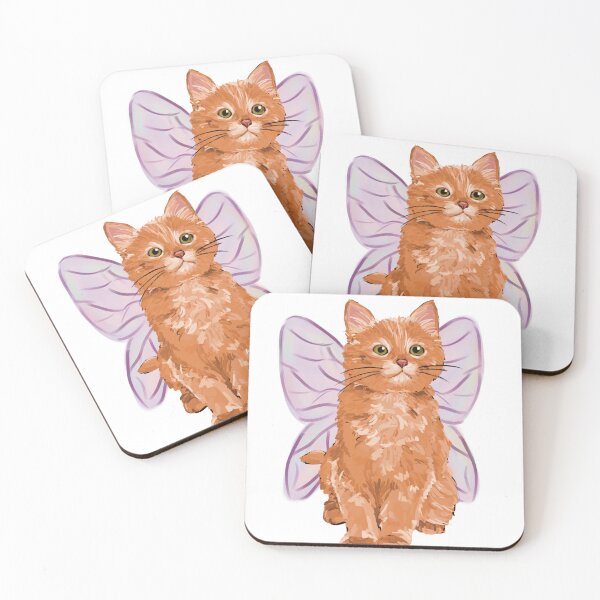 Item preview, Orange fairy cat illustration designed and sold by Nijntje03.