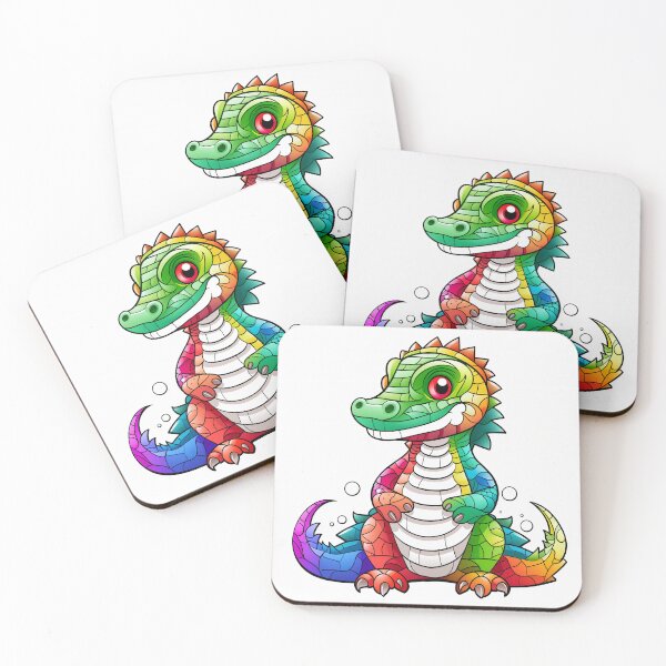 Item preview, Colorful Crocodile Plushie designed and sold by ObjCrea123.