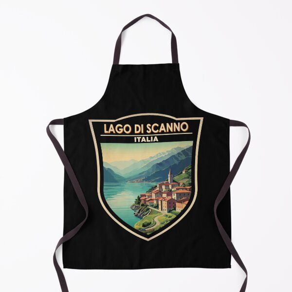 Item preview, Lago di Scanno Italia Travel Art Badge designed and sold by KrisSidDesigns.