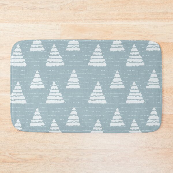 Item preview, White Christmas trees with white beads strings pattern designed and sold by Zhirafa.