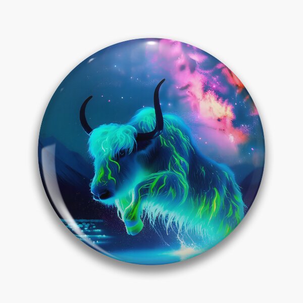 Item preview, Neon Blacklight Style Yak Leap designed and sold by Matt's Artificial Nature.