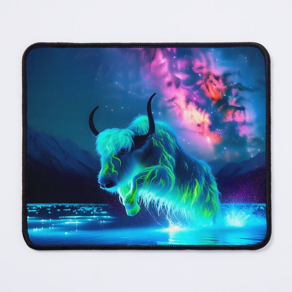 Item preview, Neon Blacklight Style Yak Leap designed and sold by Matt's Artificial Nature.