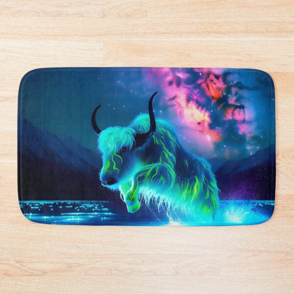 Item preview, Neon Blacklight Style Yak Leap designed and sold by Matt's Artificial Nature.