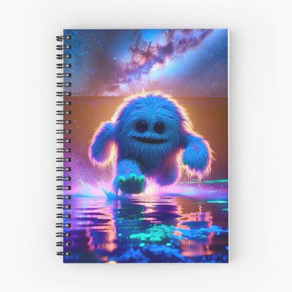 Item preview, Neon Blacklight Style Fluffy Alien Leap designed and sold by Matt's Artificial Nature.