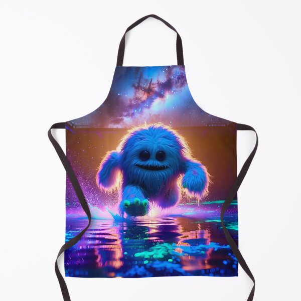 Item preview, Neon Blacklight Style Fluffy Alien Leap designed and sold by Matt's Artificial Nature.
