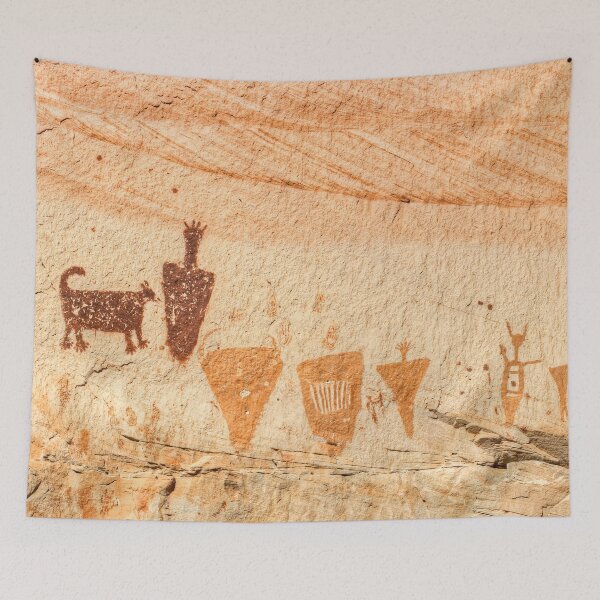 Item preview, A Boy And His Dog Pictograph From Central Utah designed and sold by Kevin Wellard.