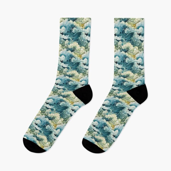 Item preview, Celestial Cloudscape pattern, watercolor design designed and sold by ontano.