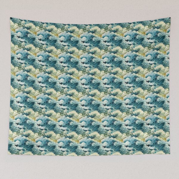 Item preview, Celestial Cloudscape pattern, watercolor design designed and sold by ontano.