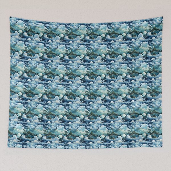 Item preview, Celestial Cloudscape pattern, watercolor design designed and sold by ontano.