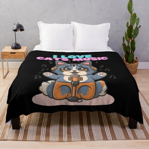 Item preview, I Love Cats Music | Cute Cat Singing | Cats Music Lovers designed and sold by MarsLights.