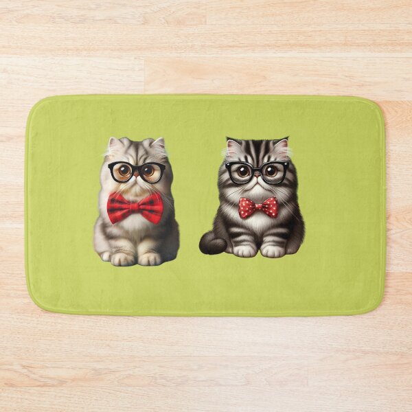 Item preview,  cute cats with glasses  designed and sold by Cuteanimecorner.