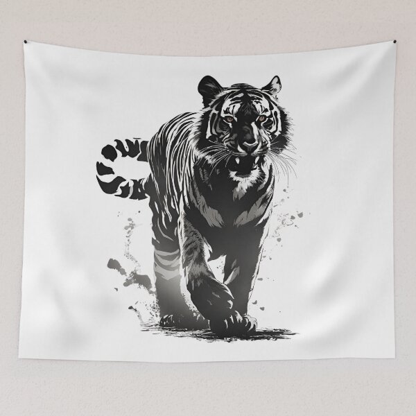 Item preview, Black and white tiger designed and sold by SweetRossel.