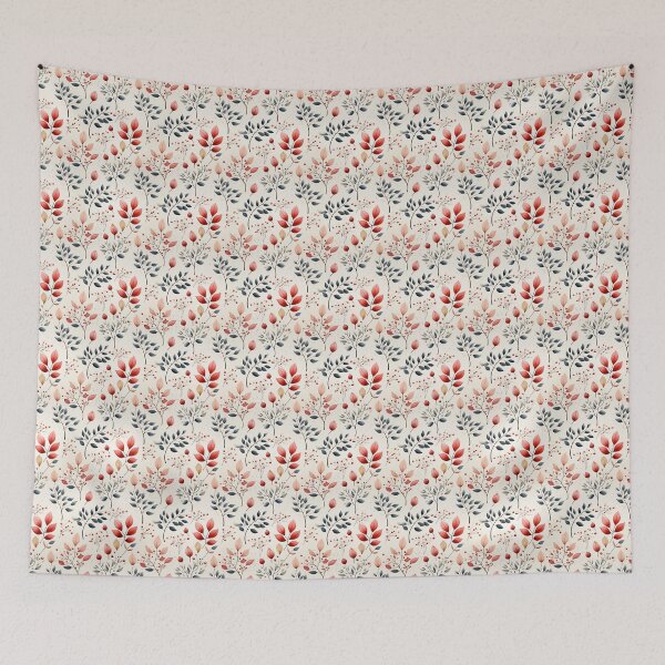 Item preview, Botanical Whispers pattern, watercolor design, leaf pattern design, botanical pattern designed and sold by ontano.