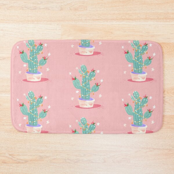 Item preview, Christmas Cactus with fairylights | funny christmas art designed and sold by WrapNRibbons.