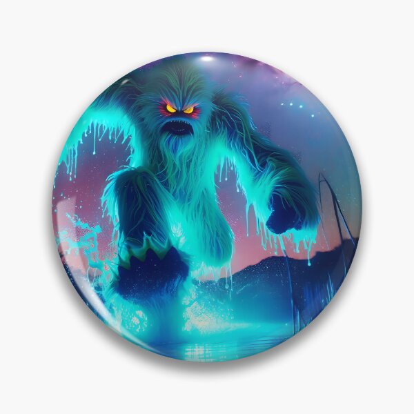 Item preview, Neon Blacklight StyleSpace Yeti Leap designed and sold by Matt's Artificial Nature.
