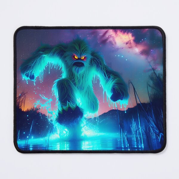 Item preview, Neon Blacklight StyleSpace Yeti Leap designed and sold by Matt's Artificial Nature.