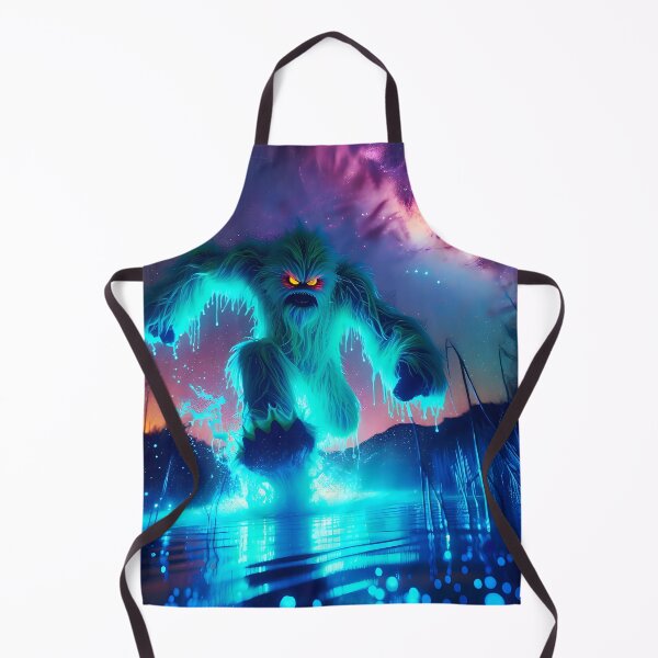 Item preview, Neon Blacklight StyleSpace Yeti Leap designed and sold by Matt's Artificial Nature.