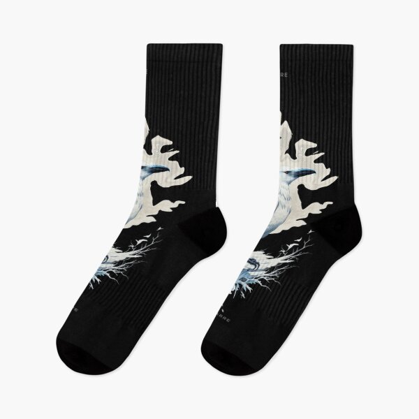 Item preview, White crow in snowy landscape, Akelarre designed and sold by AkelarreDesigns.