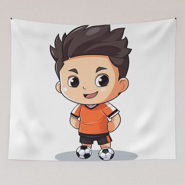 Item preview, Soccer player | cute style designed and sold by ComicsFactory.