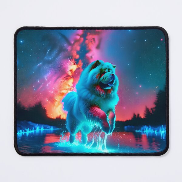 Item preview, Neon Blacklight Style Chow Dog Leap designed and sold by Matt's Artificial Nature.
