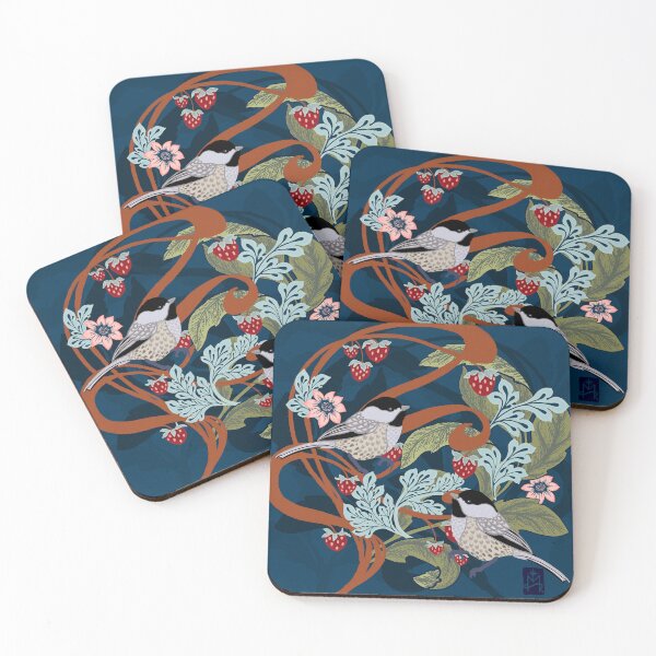 Item preview, Chickadees and Berries designed and sold by MeganSteer.