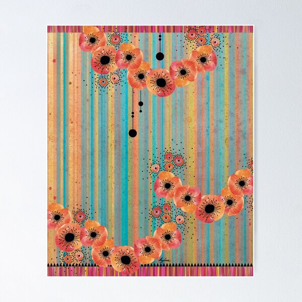 Aperçu de l'œuvre Poppies 10B2 créée et vendue par Azolinecreation.